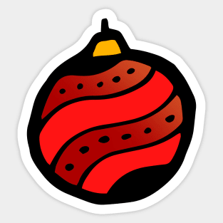 Christmas Ornament Doodle Art Sticker